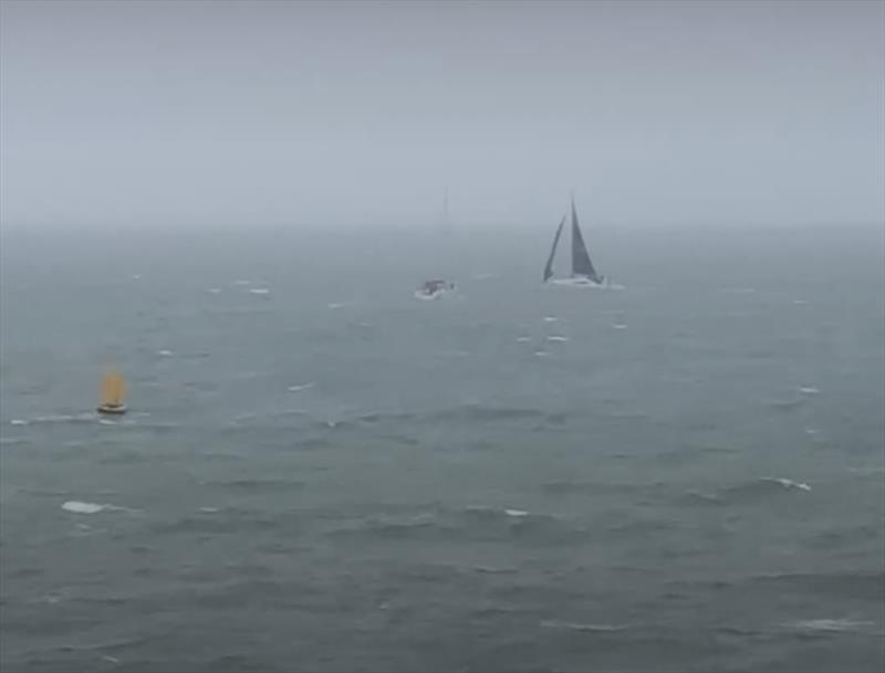 2nd Musto ISORA Welsh Coastal race at Pwllheli - Panache and Mojito preparing for the start of the coastal - photo © Mark Parry