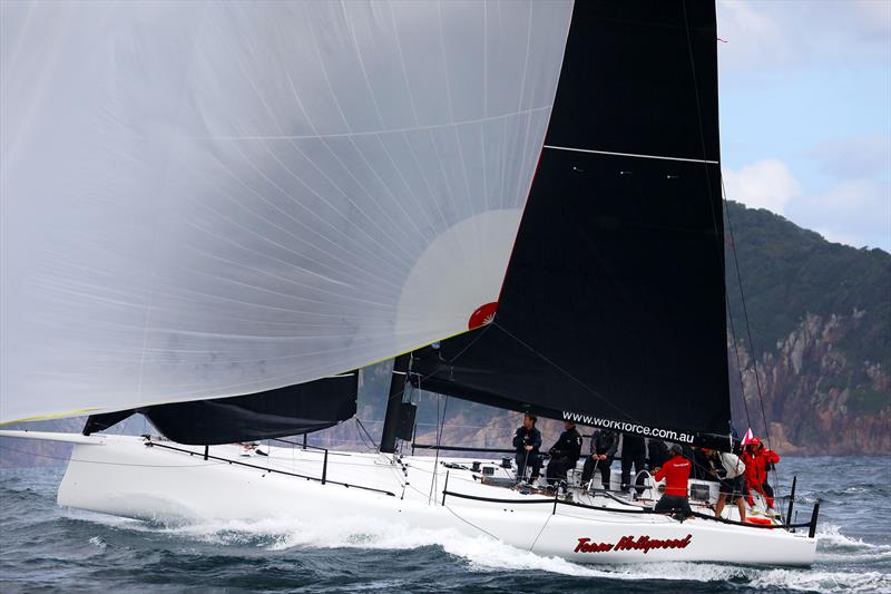 Team Hollywood at 2024 Sail Port Stephens Act II - Windward/Leeward photo copyright Promocean Media taken at Corlette Point Sailing Club and featuring the IRC class