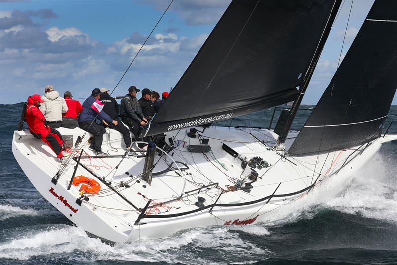 Div 2 winner Team Hollywood at 2024 Sail Port Stephens Act II - Windward/Leeward photo copyright Promocean Media taken at Corlette Point Sailing Club and featuring the IRC class