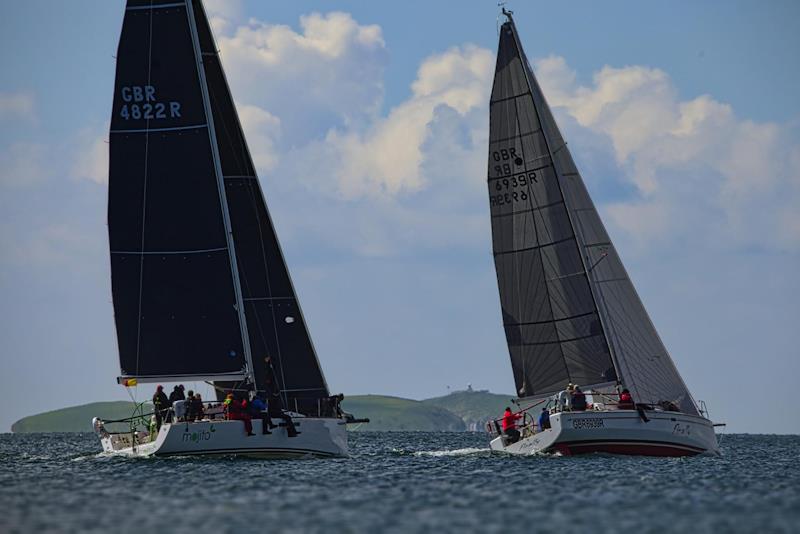 Mojito following Finally after the start - 3rd Musto ISORA Welsh Coastal Race at Pwllheli - photo © Paul Jenkinson / Blind Photographer