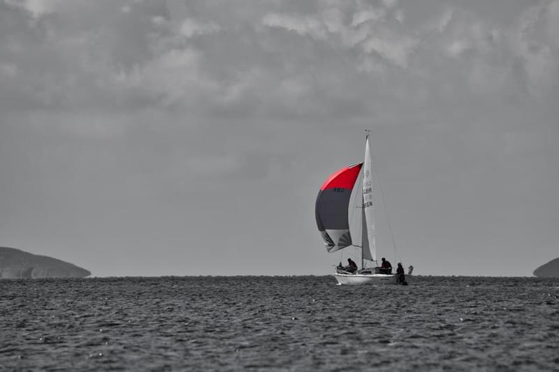 William Smith's Sonata, Off Quay - 3rd Musto ISORA Welsh Coastal Race at Pwllheli photo copyright Paul Jenkinson / Blind Photographer taken at Pwllheli Sailing Club and featuring the IRC class