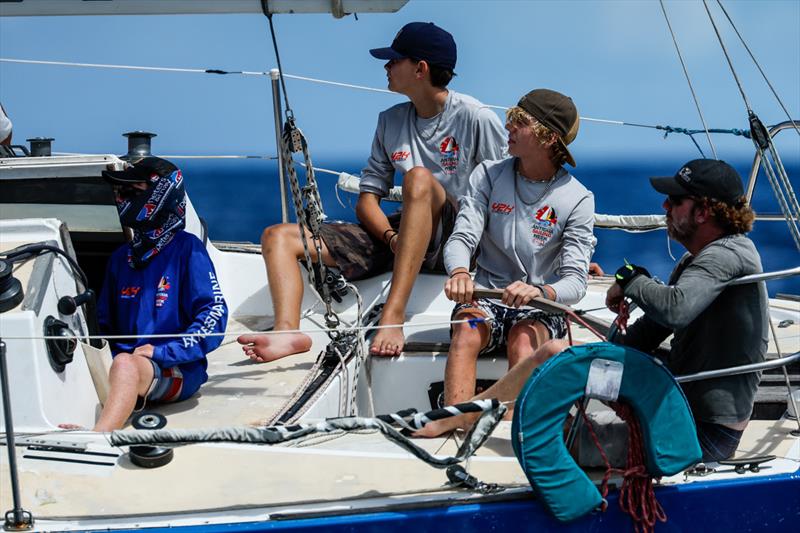 Seven crew on Tanner Jones' J/30 Absolute Properties Blue Peter (ANT) are part of the Y2K Programme at 55th Antigua Sailing Week photo copyright Paul Wyeth / www.pwpictures.com taken at Antigua Yacht Club and featuring the IRC class