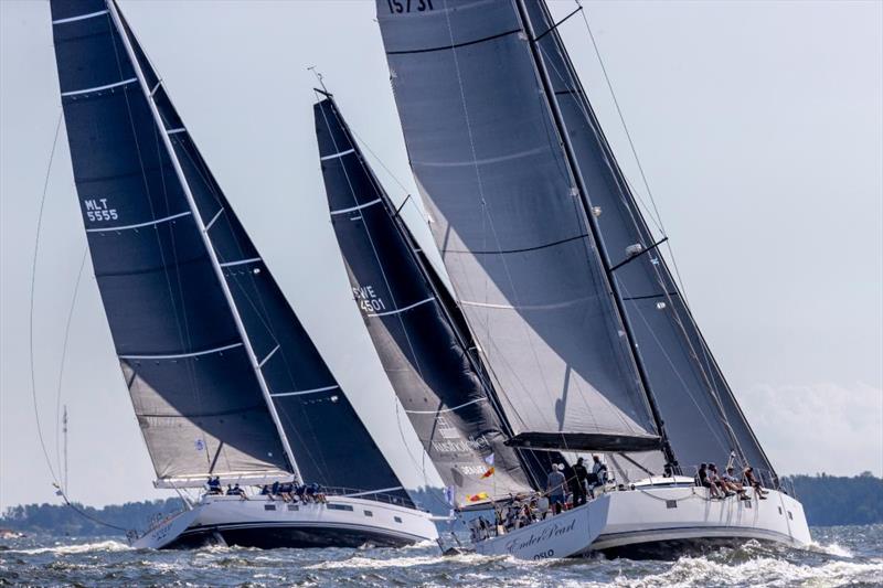 Swan 88 Spiip, Aspect 45 Black Lily and Kenneth Bjorklund's Norwegian CNB 76 Ender Pearl - 2024 Roschier Baltic Sea Race day 1 photo copyright Pepe Korteniemi / www.photex.fi taken at Royal Ocean Racing Club and featuring the IRC class