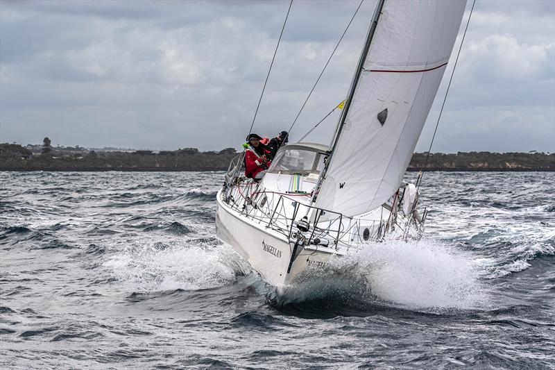 Sailed double handed Magellan set to win from the start photo copyright Michael Currie taken at Cruising Yacht Club of Australia and featuring the IRC class