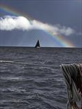 Rainbow over Xcalibur - Pittwater to Coffs Harbour Yacht Race © Luna Blue