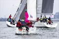 Salamander III in company with Jacobina and No Mans Land during the Australian Women's Keelboat Regatta © Andrea Francolini / AWKR