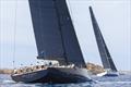 The SW 108 Gelliceaux and the Swan 115 Moat leading their respective classes, Giorgio Armani Superyacht Regatta 2025