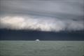 Apocalyptic conditions during an evening race in July at Lymington