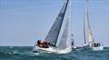 Matchless and Bollinger Violet round the Violet Channel Buoy during the Citco Round Jersey Race 2025 © RCIYC(Jersey)
