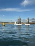 Pwllheli Winter Series Weekend 2 - Sgrech Bach leading the fleet away © Vicky Cox