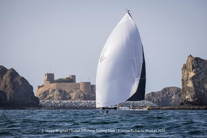 Nagini, IRC Overall Winner - 32nd ARAMEX Dubai to Muscat Sailing Race photo copyright Mikey Brignall taken at Dubai Offshore Sailing Club and featuring the IRC class