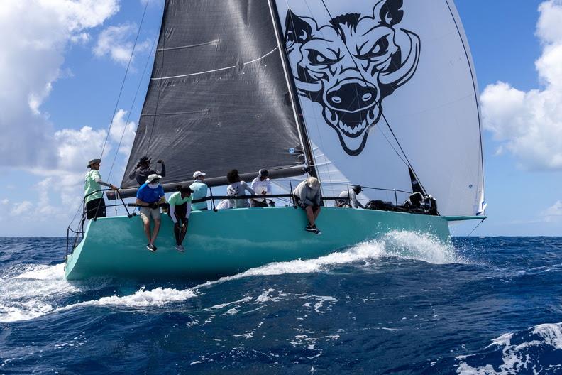 Sailed by a youth team from Antigua, Jim Vos' RP 37 Warthog - photo © Tim Wright / Photoaction.com
