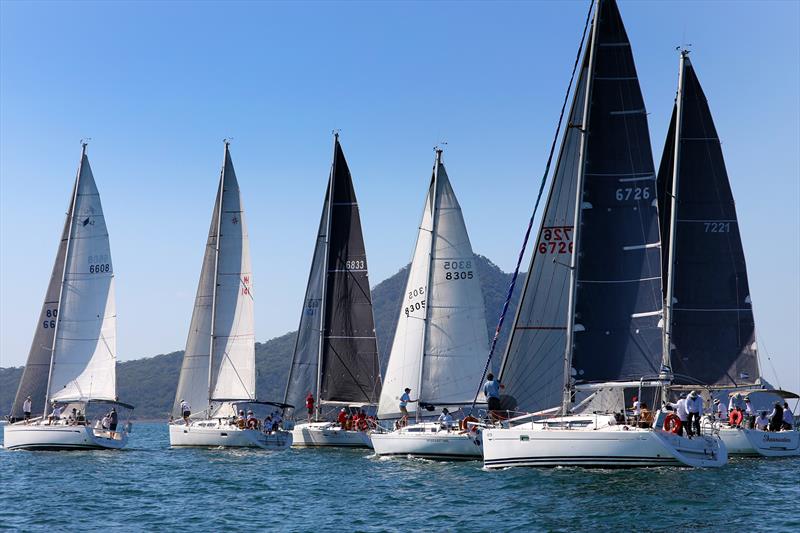Sail Port Stephens cruiser-racers comprise bulk of fleet photo copyright Promocean Media taken at Newcastle Cruising Yacht Club and featuring the IRC class