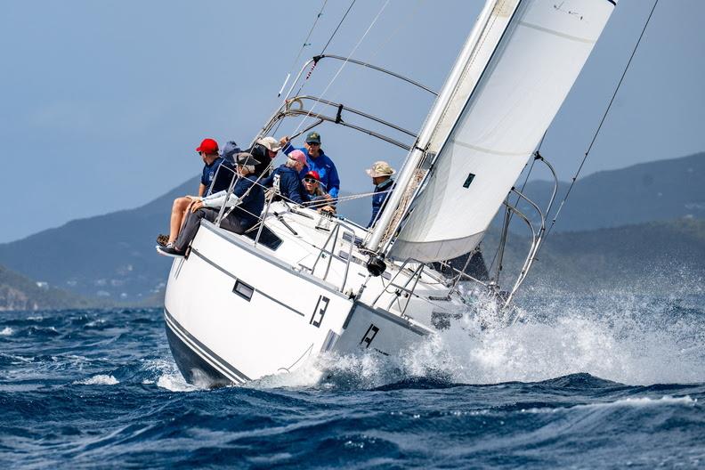 94-year-old Robin Tattersall and team on the Bavaria 37 Jitterbug in the Bareboat class - BVI Spring Regatta & Sailing Festival - photo © Alex Turnbull / Tidal Pulse Media