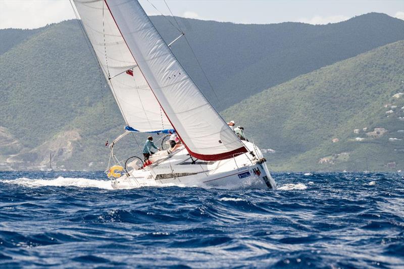 Alice Martin (USA), skippering Team Painkiller and her crew racing on a Sunsail 46 - BVI Spring Regatta & Sailing Festival - photo © Alex Turnbull / Tidal Pulse Media