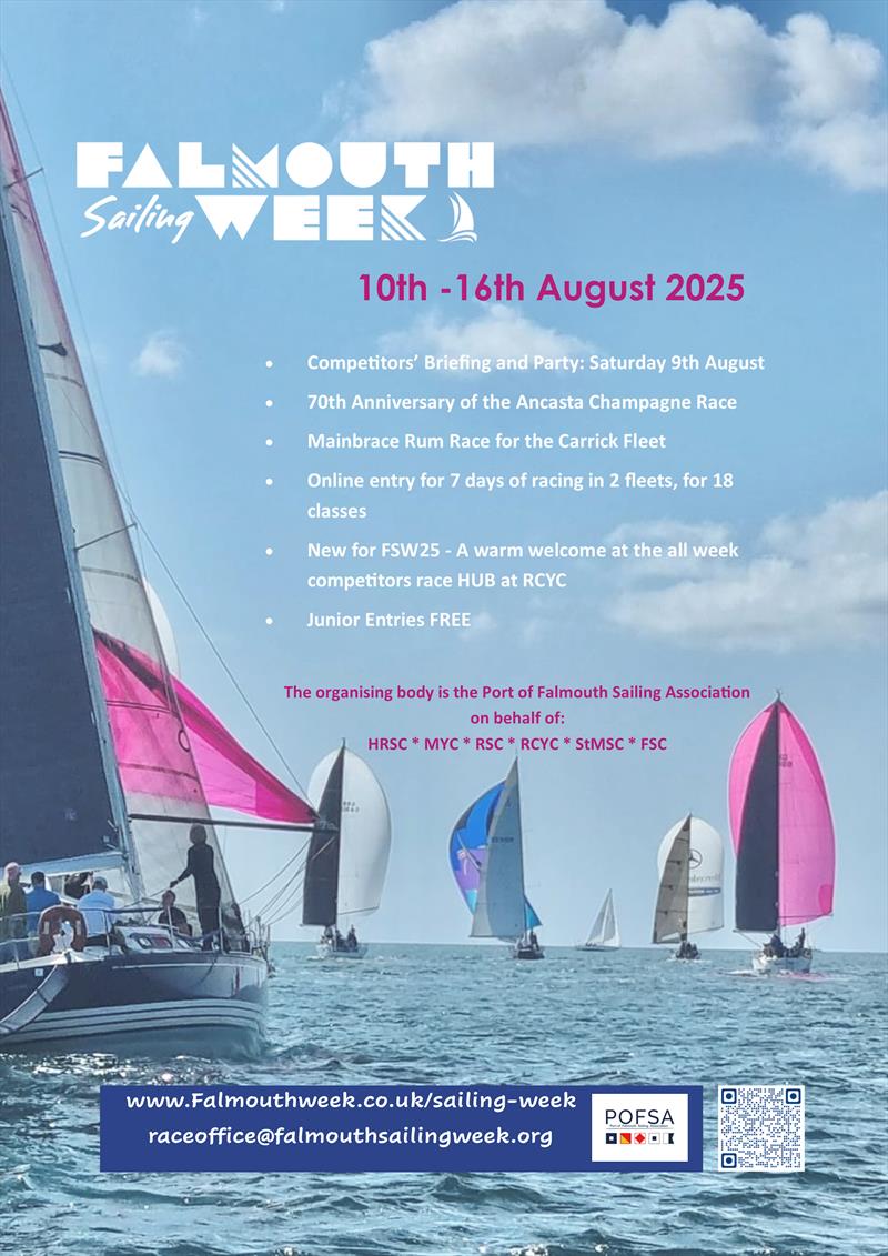 Falmouth Sailing Week 2025 Poster - photo © Hilton Willott