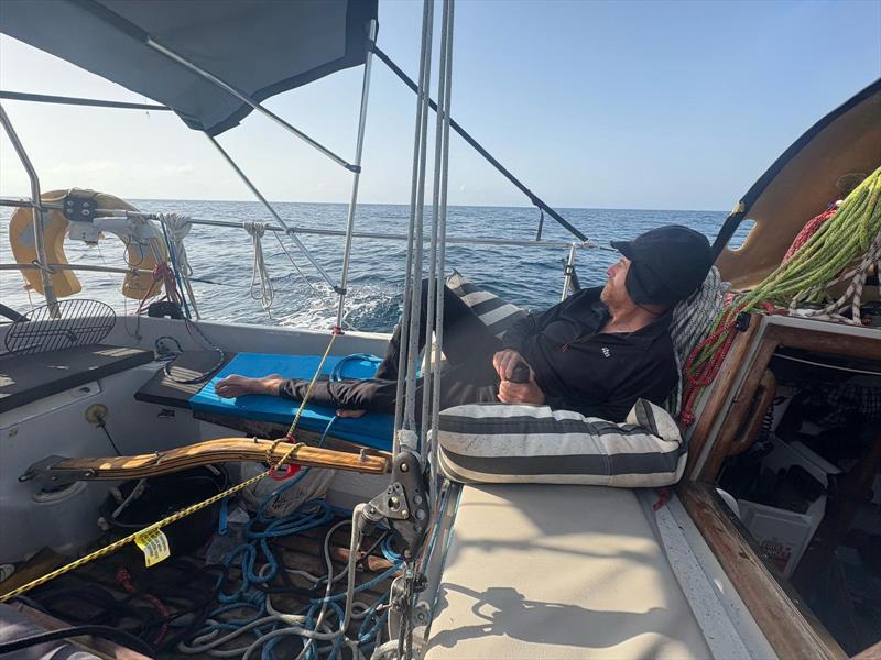 Neil McKinley on Curious Roo after seven weeks at Sea - Melbourne Osaka Cup - photo © Peter Garrett