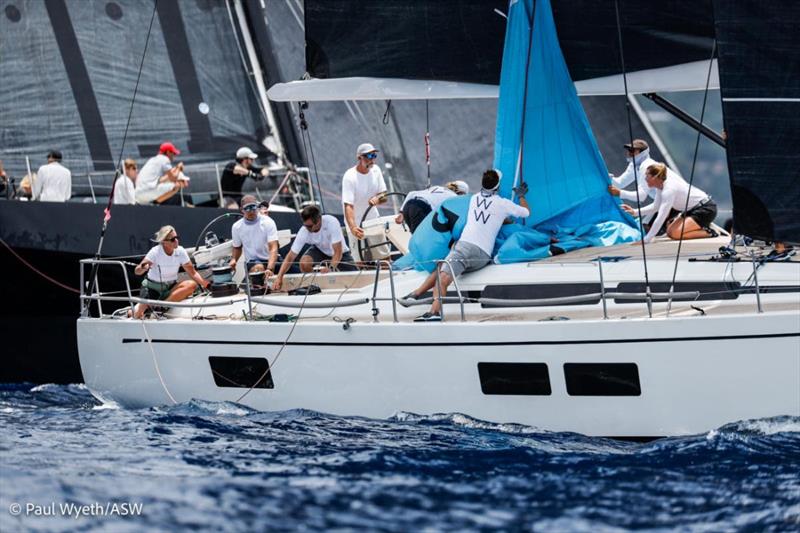 Woody and Carolyn Cullen's Swan 58 WaveWalker raced with a local youth sailor for the second year at Antigua Sailing Week - photo © Paul Wyeth / pwpictures.com