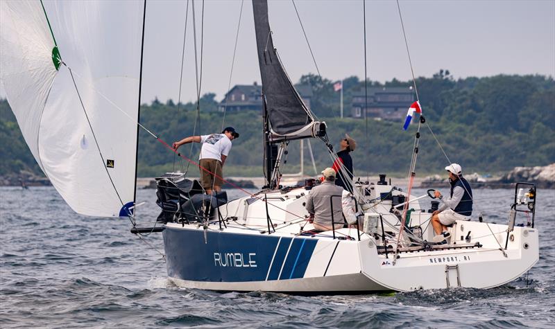Rumble preparing for this year's Ida Lewis Distance Race photo copyright Stephen R Cloutier taken at Ida Lewis Yacht Club and featuring the IRC class