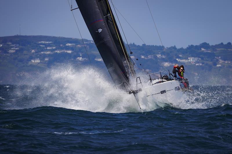 Pata Negra entered by Andrew and Sam Hall starting the 300 nautical-mile Volvo Dun Laoghaire to Dingle Race photo copyright David Branigan / Oceansport taken at National Yacht Club, Ireland and featuring the IRC class