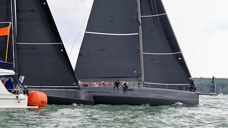 Start of race 1 at the committee boat end - Admiral's Cup Inshore Racing on Thursday - photo © David Maynard / www.alleycatphotographer.com