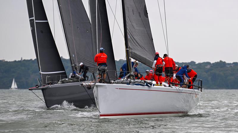 Race 1 at the first mark, Privateer and Teasing Machine - Admiral's Cup Inshore Racing on Thursday - photo © David Maynard / www.alleycatphotographer.com