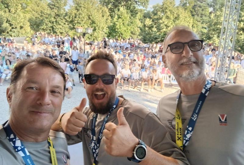 Franco Deganutti, Manuel Vlacich and Daniele Balzanelli at the Blue Ribbon Regatta on Lake Balaton - photo © The Grand Tour