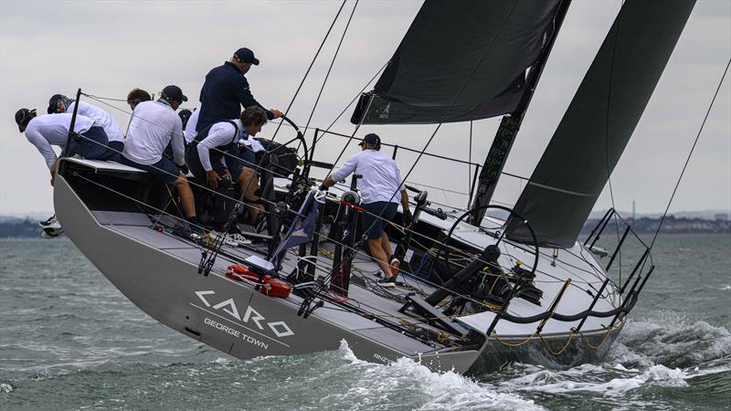 Caro CAY52 in AC1 during the Admiral's Cup Inshore Racing on Thursday photo copyright David Maynard / www.alleycatphotographer.com taken at Royal Ocean Racing Club and featuring the IRC class