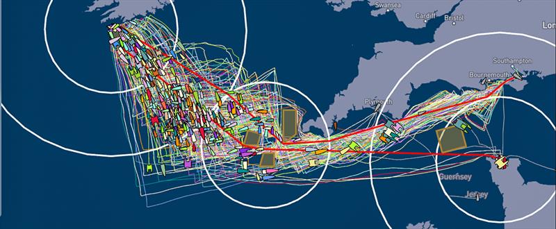 YellowBrick Race Tracker - Rounding Fastnet Rock - July 28, 2025 photo copyright YellowBrick taken at Royal Ocean Racing Club and featuring the IRC class
