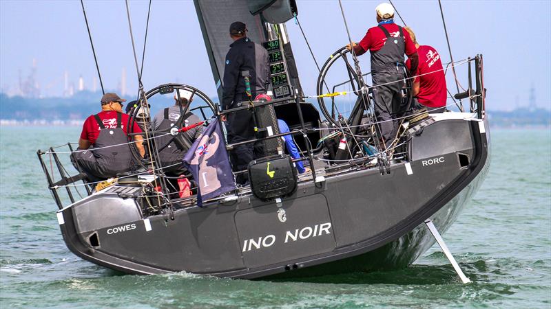 The IRC rule seems to be ablet to cope with a variety of interesting hull shapes - Ino Noire (GBR) - AC1 - Inshore Race - Rolex Fastnet Race - July 24, 2025 - photo © Richard Gladwell - Sail-World.com/nz