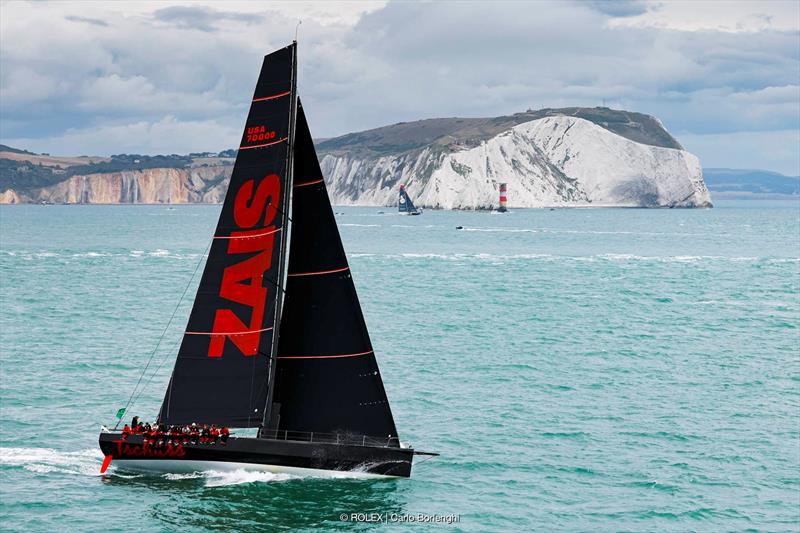 Christian Zugel's VO70 Tschüss 2 wins IRC SZ in the Rolex Fastnet Race - photo © ROLEX / Carlo Borlenghi