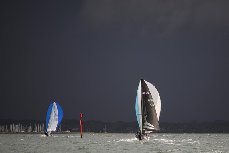 Apocalyptic conditions during an evening race in July at Lymington - photo © Jason Ludlow / www.jasonludlow.com