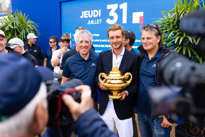 Peter Harrison's Jolt 6, skippered by Pierre Casiraghi, took overall victory and AC2 - centenary Rolex Fastnet Race - photo © Arthur Daniel / RORC