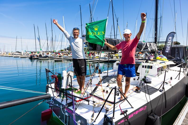 In addition to the Fastnet Challenge Trophy, Alexis Loison and Jean-Pierre Kelbert's 1050 Léon won so many others - centenary Rolex Fastnet Race - photo © Arthur Daniel / RORC