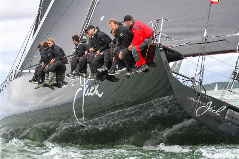 Black Jack 100 - Supermaxi - start Rolex Fastnet Race - July 26, 2025 - Cowes photo copyright Richard Gladwell - Sail-World.com/nz taken at Royal Ocean Racing Club and featuring the IRC class