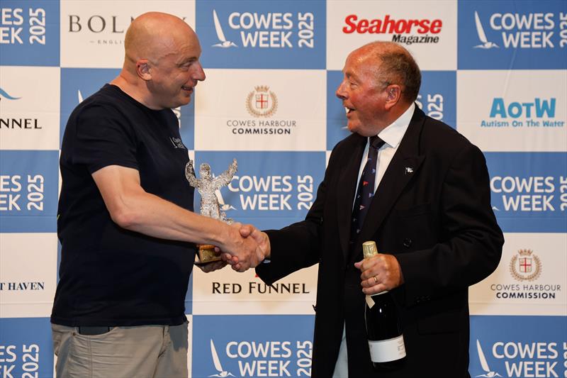 Giles Whittaker, Spirit of Cowes Award - Cowes Week 2025 - photo © Paul Wyeth / www.pwpictures.com