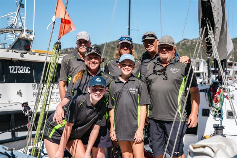 The crew of BKT JAMHU - SeaLink Magnetic Island Race Week 2025 photo copyright Revolution Production taken at Townsville Yacht Club and featuring the IRC class
