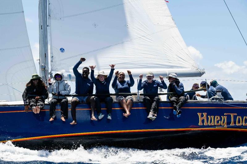 Bernie Evan-Wong's Antiguan team on his modified Cal 40 Huey Too - photo © Alex Turnbull / Tidal Pulse Media