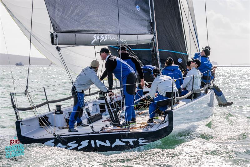 Sassinate - 2024 PIC Coastal Classic - October 2024 photo copyright LiveSailDie taken at Royal New Zealand Yacht Squadron and featuring the IRC class
