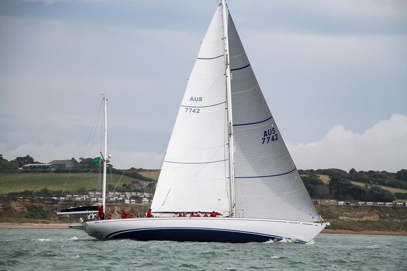 Kialoa II -  Start -  Rolex Fastnet Race start -  Cowes - July 26, 2025 photo copyright Richard Gladwell - Sail-World.com/nz taken at Royal Ocean Racing Club and featuring the IRC class