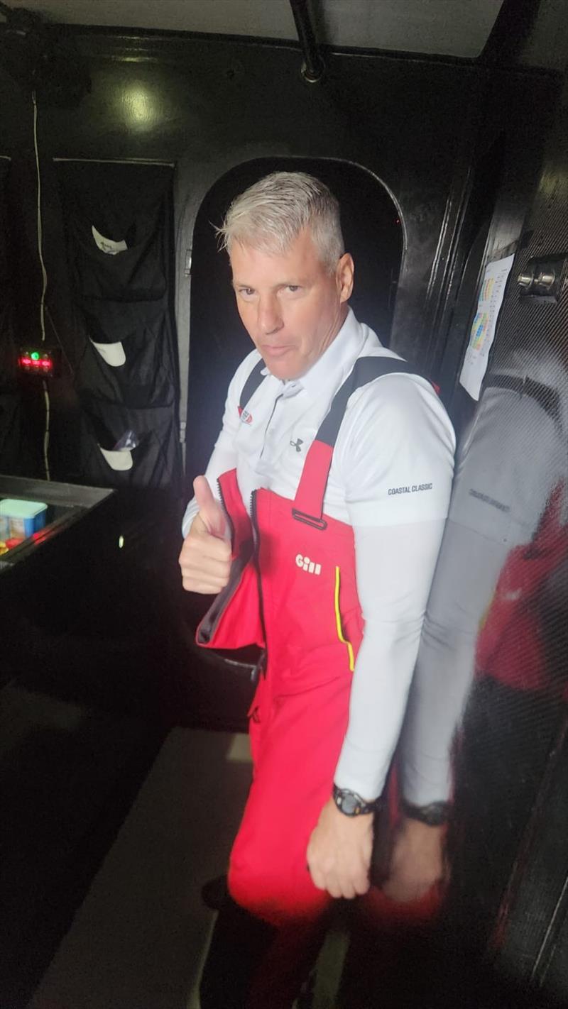 Bryon Ehrhart gives the thumbs up from Lucky - Sydney to Auckland Ocean Race photo copyright Lucky taken at Royal Prince Alfred Yacht Club and featuring the IRC class