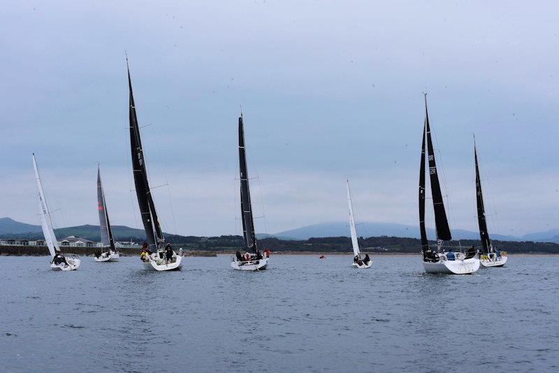 The fleet just after the start - Pwllheli Autumn challenge series photo copyright Gerallt Williams taken at Pwllheli Sailing Club and featuring the IRC class