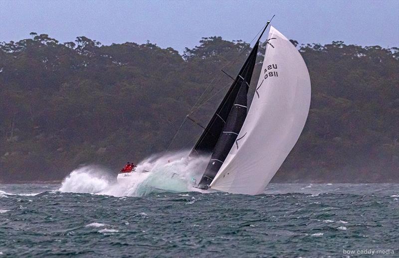 Bacchanal wipes out photo copyright Bow Caddy Media taken at Cruising Yacht Club of Australia and featuring the IRC class