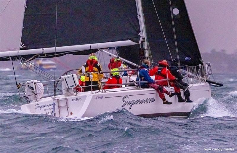 Supernova photo copyright Bow Caddy Media taken at Cruising Yacht Club of Australia and featuring the IRC class