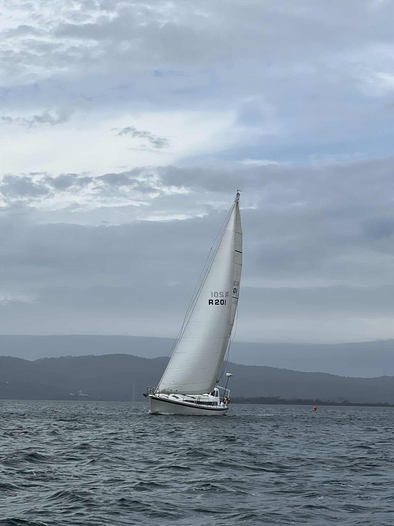Just Farr Love under sail - 2025 Melbourne to Devonport Yacht Race photo copyright Jode Robinson taken at Ocean Racing Club of Victoria and featuring the IRC class
