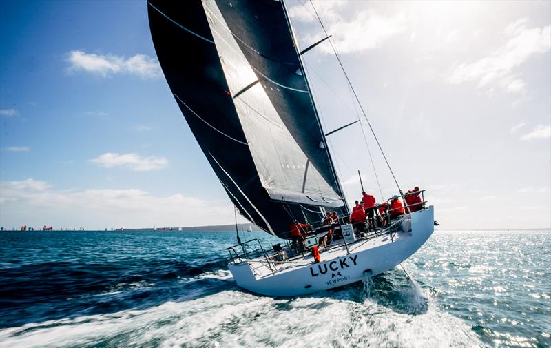 Lucky (USA) - Start - PIC Coastal Classic - October 24, 2025 photo copyright Suellen Hurling taken at New Zealand Multihull Yacht Club and featuring the IRC class