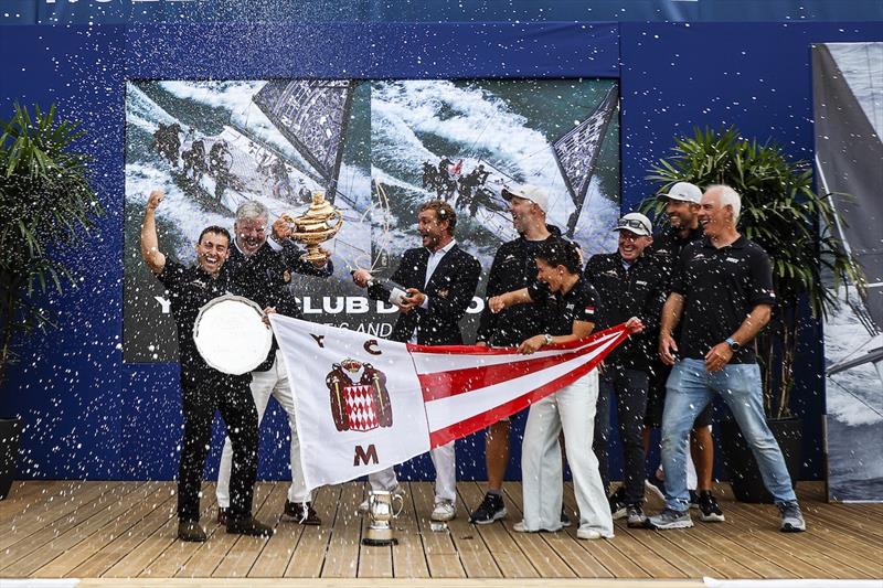 Admiral's Cup 2025 Yacht Club de Monaco celebrate victory photo copyright Paul Wyeth / RORC taken at Royal Ocean Racing Club and featuring the IRC class