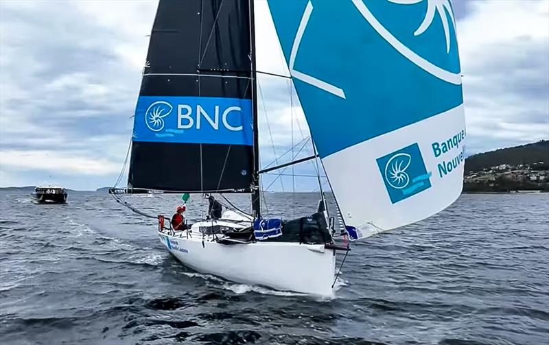 BNC running to the finish of the Rolex Sydney Hobart Race - December 30, 2025 photo copyright CYCATV taken at Cruising Yacht Club of Australia and featuring the IRC class
