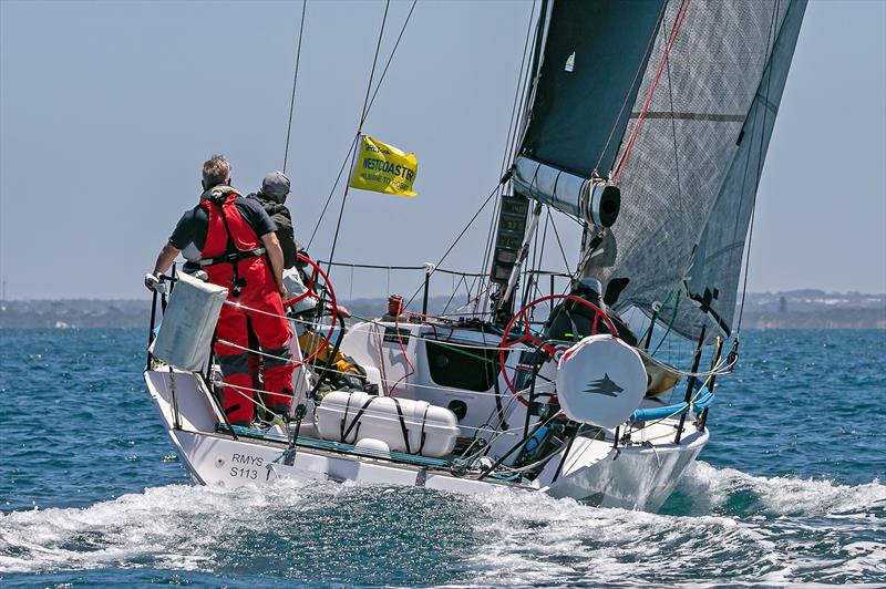 The Jackal set a pace for all to chase right from the start photo copyright Al Dillon taken at Ocean Racing Club of Victoria and featuring the IRC class