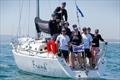 © Paul Wyeth / www.pwpictures.com Frank 4 team, IRL 8088, on Monday at the International Paint Poole Regatta 2026 © Paul Wyeth / www.pwpictures.com